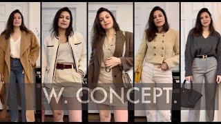 W CONCEPT -  Haul and try-on | Styling pieces from my closet  with new in