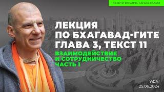 Взаимодействие и сотрудничество. Часть 1. БГ 3.11. Уфа 25.06.2024 | Бхакти Расаяна Сагара Свами