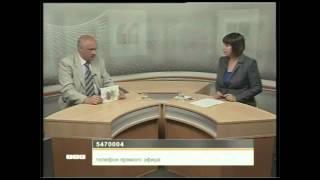 Андрей Мардасов задаёт вопрос по пропускам в прямом эфире Радонежья