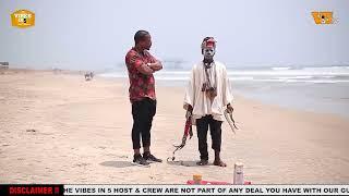 Nana Nsuoba comes out of the sea to grant interview and right after that, he goes back into the sea