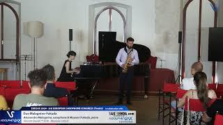 EURSAX 2024: Duo Malagnino-Fukuda plays Rhizome by Vincent David