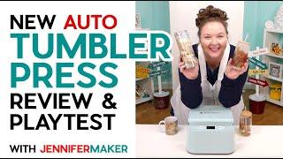 HTVront Auto Tumbler Press Review - Unboxing, Setup, & Playtest of a Tumbler, Mug, and Glass Can!