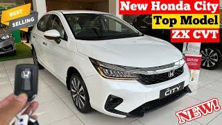 Honda City Zx Cvt Top Model White Color Review | Honda city car | honda city base model 2024