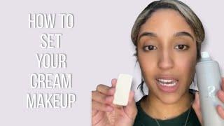 How to set your cream makeup for dry, oily, or combo skin