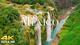 FLYING OVER MEXICO (4K UHD) - Amazing Beautiful Nature Scenery with Relaxing Music for Stress Relief