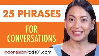 25 Indonesian Phrases to Use in a Conversation