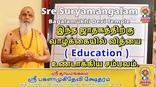 இந்த ஜாதகத்திற்கு வாழ்க்கையில் வித்யை ( Education ) உண்டாக்கிய சம்பவம்....