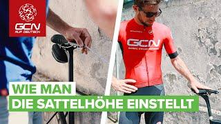 Wie man die Sattelhöhe einstellt | Die richtige Rennrad Sitzposition