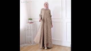 Gamis pesta semi outer sedang trend