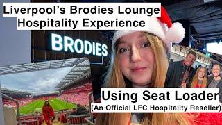 My First Time At The Brodies Sports Bar Lounge at Anfield - Hospitality Experience With Seat Loader