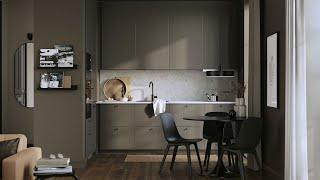 Get familiar with HAVSTORP brown-beige kitchen fronts