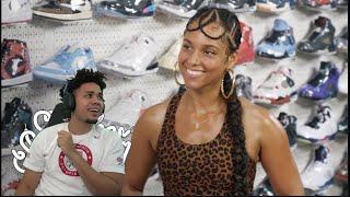 Alicia Keys Goes SNEAKER SHOPPING REACTION!