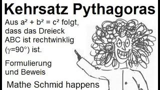 Der Kehrsatz des Satzes von Pythagoras | Mathematik beim Mathe Schmid