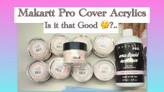 Swatching @makarttpro Cover Acrylics #nails #acrylicpowder