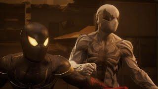 Spider-Man 2 Surface Tension: Anti-Venom & Miles Iron Spider vs Sandman