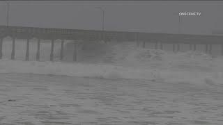 High surf slams San Diego County beaches