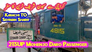 Highs & Lows in Karachi to Sehwan Sharif Train Journey | 213UP Mohenjodaro Passenger