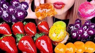 ASMR CANDIED HONEYCOMB, MOCHI, ALOE VERA, MACARONS, TANGHULU | CRUNCHY EATING SOUNDS 먹방