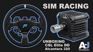 Fanatec CSL DD & Clubsport 320 Alcantara Sim Racing Steering Wheel Unboxing & Setup