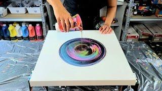 Amazing Fluid Iridescent Acrylics + Gloss Medium / Flow ART / Pour Painting / Acrylic Pouring