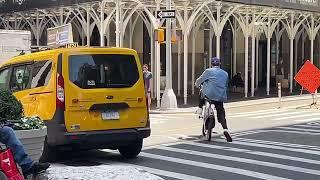 Cyclist Throws Citibike in Front of SUV - NYC