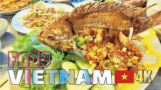 4K  VIETNAM FOODS   베트남 음식투어    VIETNAM FOOD TOUR PHO 베트남 쌀국수 새우 오리 가리비 굴요리 생선튀김