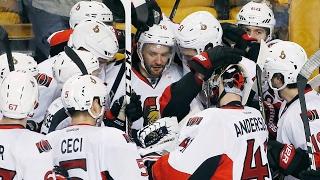 MacArthur scores OT winner, Senators eliminate Bruins