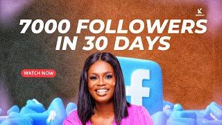 How To Get 7,000 Facebook Followers in 1 Month (Easy and Free) || Facebook Monetization Strategy