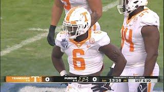 Byron Young (Tennessee DL/LB #6) Vs. Purdue 2021