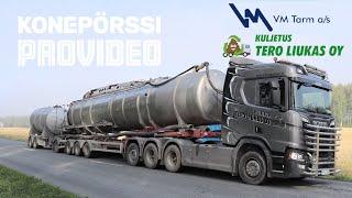 Big VM Tarm liquid manure tankers in Finland