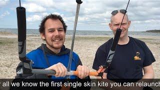 Kitesurf Future? Single Skin hybrid kite. Monjet Ninox