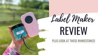 Phomemo Label Maker Review and Tiffany Blue Rhinestones