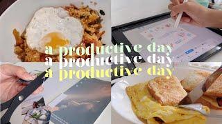 a productive day in my life  | studying for finals, cooking, journaling
