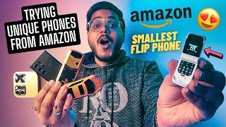 Trying UNIQUE and WEIRD Phones From Amazon Under 2500 Rupees | Don't Waste Your Money on Amazon!