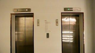 1985 KONE & 1978 TS-Schlieren (mod) high-rise elevators @ Hotel Comwell Hvide Hus, Aalborg, Denmark