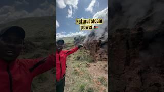 Natural Steam in Kenya’s Mountains #steam #nature