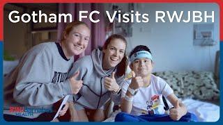 Gotham FC Players visit RWJBarnabas Health Hospitals