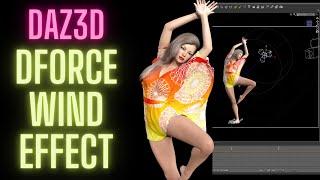 Daz3d  dForce Tutorial Part 2 | Create a Wind Effect