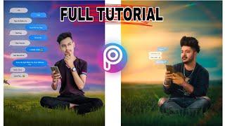 PicsArt Background Change | Instagram Viral Chat Photo Editing | Whatsapp Chat Photo Editing