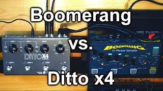 TC Electronic Ditto x4 vs. Boomerang III Phrase Sampler - Loopers Comparison