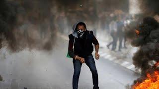 How are Palestinians reacting to the U.S. embassy in Jerusalem and violence in Gaza?