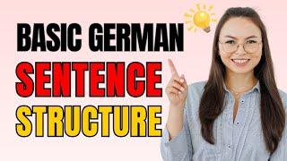 Basic German Sentence Structure | German lesson for beginners (A1)