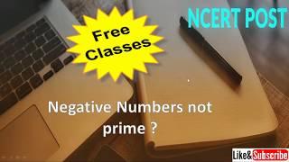 Is Negative numbers prime?||Prime numbers