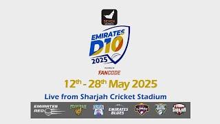 Seven Districts Emirates D10 powered by Fancode | Sharjah v Abu Dhabi | M35 | Sharjah Stadium