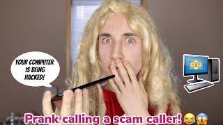 prank calling a scam caller! (they hacked my computer) #scambaiting