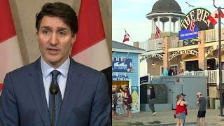 Trudeau says Canadians won't vacation at Old Orchard Beach in retaliation to tariffs