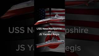 USS New Hampshire vs JS Yamato Aegis | inspired by @MWfleet #modernwarships #mw