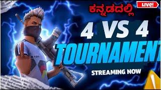 free fire 4 vs 4 tournament kannada  free fire live in kannada new | ff live in kannada comedy