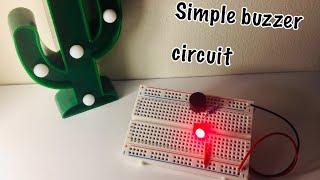 Simple buzzer circuit