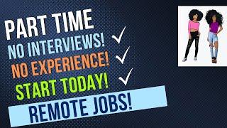 Part Time Work From Home Jobs and Start Today Side Hustles !!